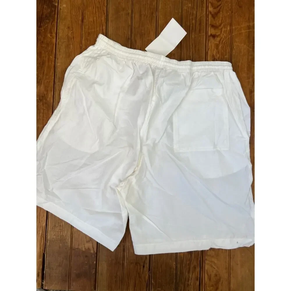 Men’s vintage 80s athletic gym shorts, cotton, high waisted white tennis new NWT